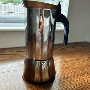 Bialetti- stainless steel 10 cup espresso maker